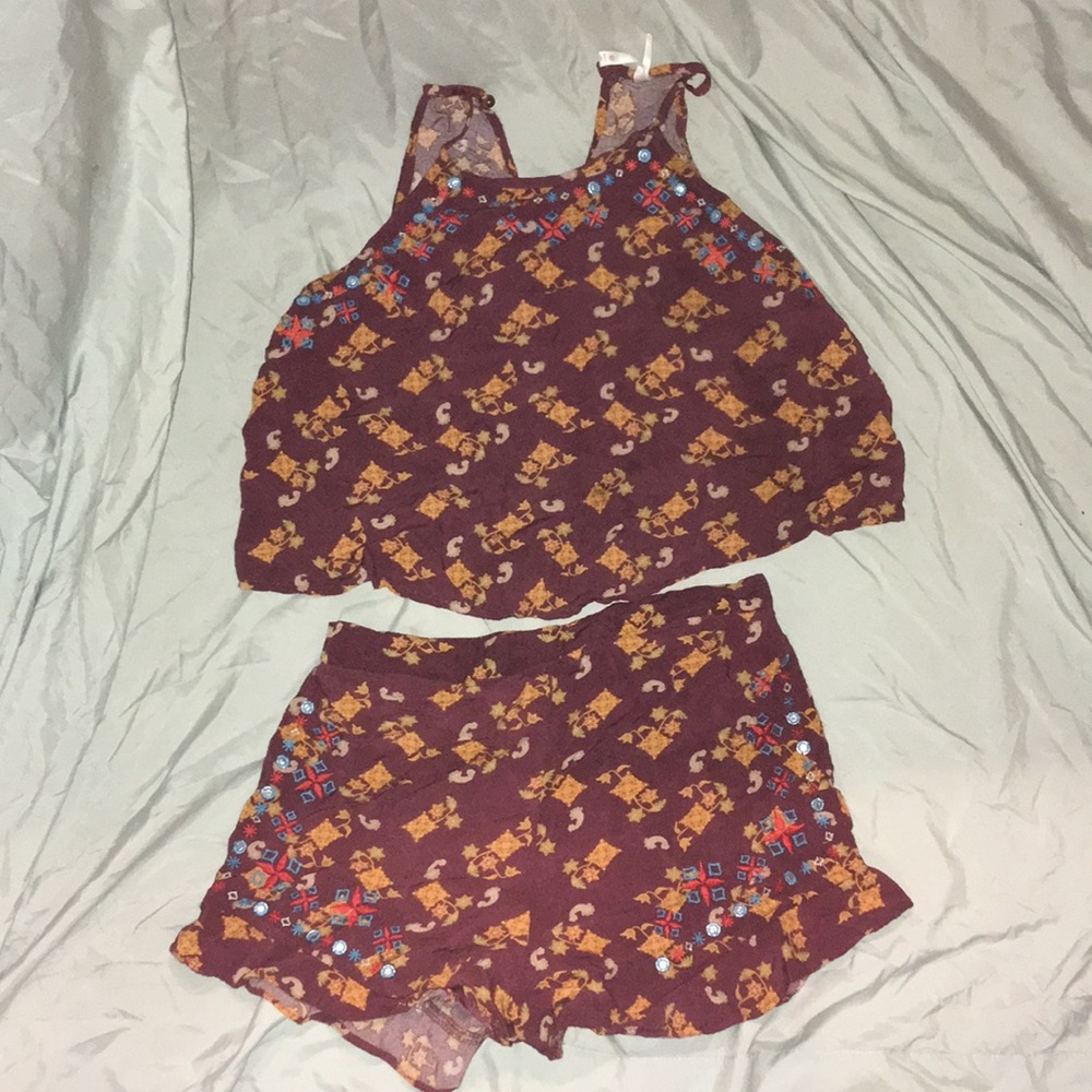two piece romper